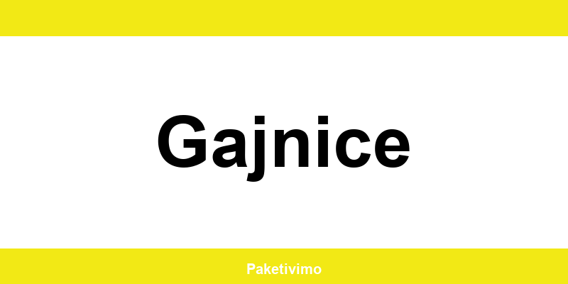 Hrvatska pošta Gajnice kontakt