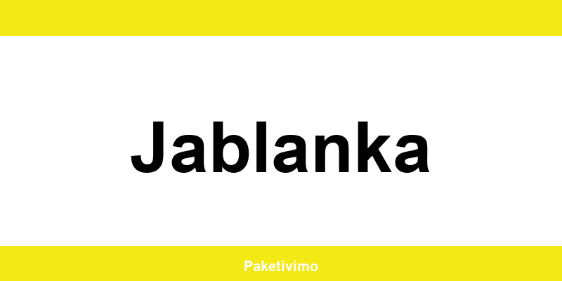 Hrvatska pošta Jablanka kontakt