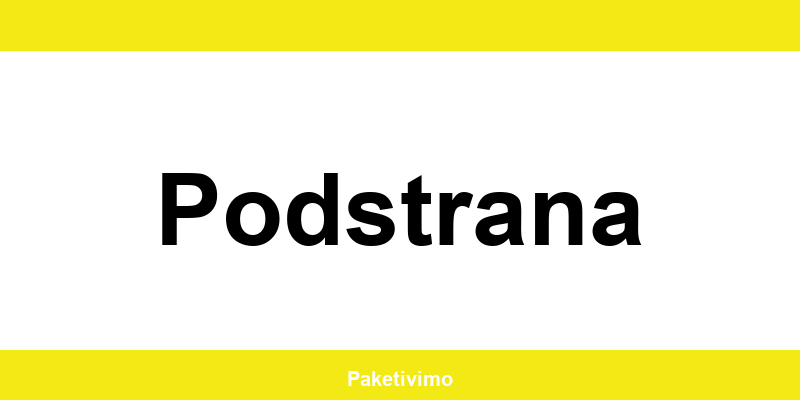 Hrvatska pošta Podstrana kontakt