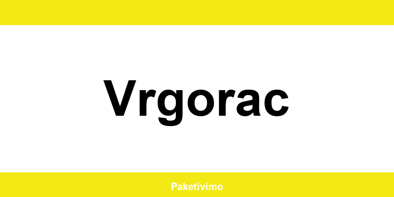 Hrvatska pošta Vrgorac kontakt